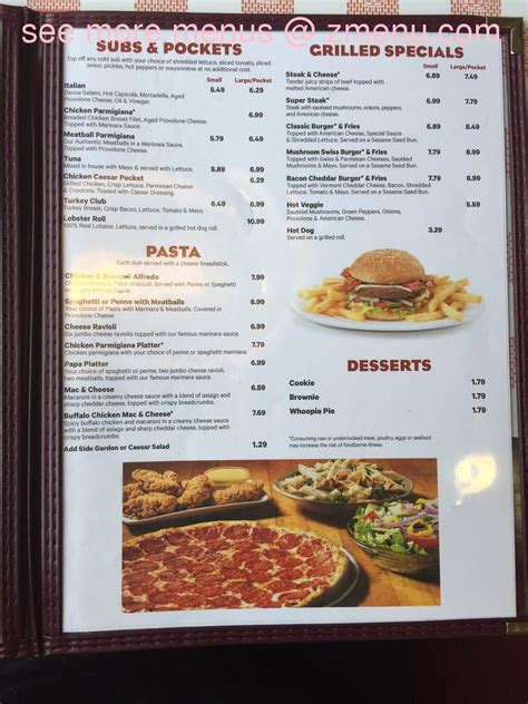 After you've looked over the <b>Papa</b> <b>Gino's</b> (915 Grafton Street) <b>menu</b>, simply choose the items you'd like to order and add them to your cart. . Papa ginos worcester menu